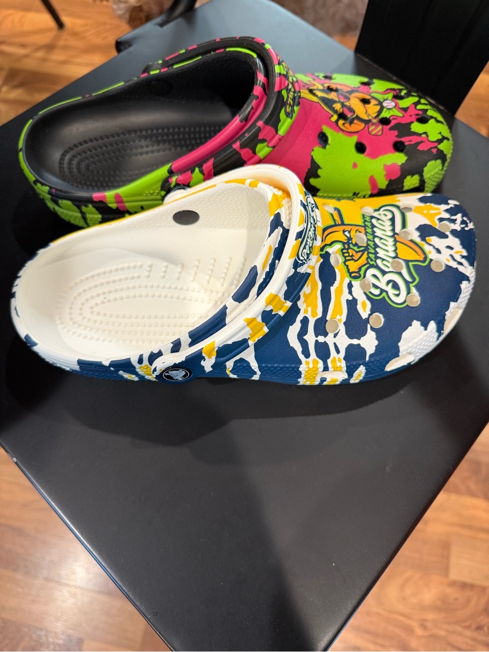 NWOT Savannah Banana/Party Animals CROCS